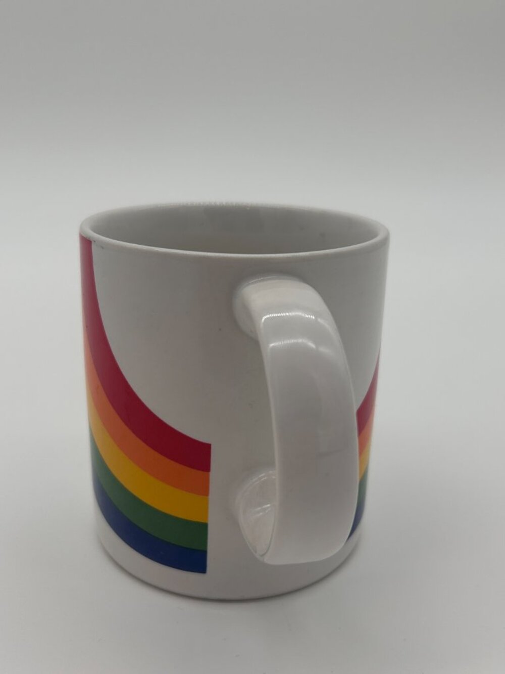 Vintage FTD 1984 Rainbow Ceramic Coffee Mug Tea Cup, Pride, LGBTQIAS2, 12 oz - Picture 4 of 6